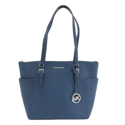 Pre-owned Michael Kors Pvc Tote Bag () In Blue