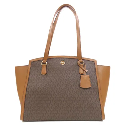 Pre-owned Michael Kors Pvc Tote Bag () In Brown
