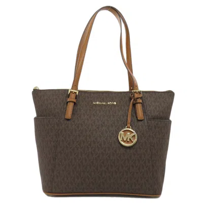 Pre-owned Michael Kors Pvc Tote Bag () In Brown
