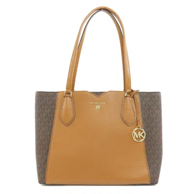 Pre-owned Michael Kors Pvc Tote Bag () In Brown