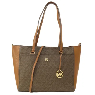 Pre-owned Michael Kors Pvc Tote Bag () In Brown