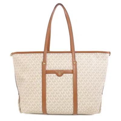 Pre-owned Michael Kors Pvc Tote Bag () In White