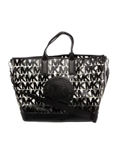 Pre-owned Michael Kors Pvc Tote In Black