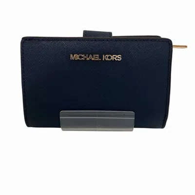 Pre-owned Michael Kors Pvc Wallet (bi-fold) () In Blue