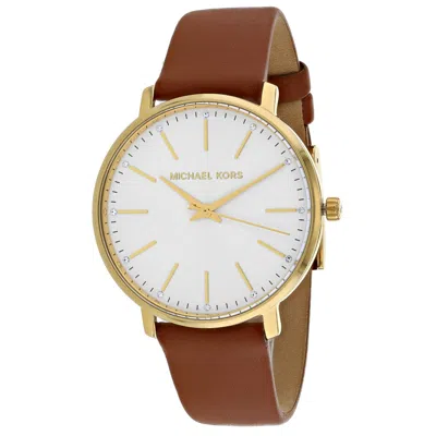 Michael Kors Pyper Luggage Leather Ladies Watch