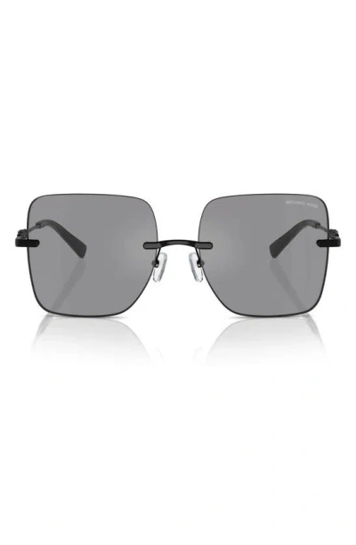 Michael Kors Quebec 55mm Square Sunglasses In Dark Grey