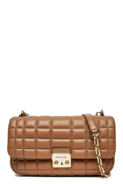 Michael Kors Quilted Brown Leather Shoulder Bag