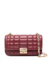 Michael Kors Quilted Crossbody Bag In Burgundy