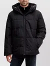 Michael Kors Quilted Hooded Puffer Jacket In Black