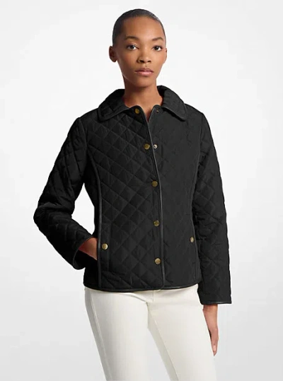 Michael Kors Quilted Jacket In Black