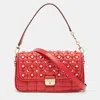 MICHAEL KORS QUILTED LEATHER SMALL STUDDED BRADSHAW CONVERTIBLE SHOULDER BAG