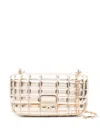 Michael Kors Quilted Metallic Shoulder Bag With Chain Strap In Gold