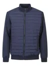 Michael Kors Quilted-panel Bomber Jacket In Blue
