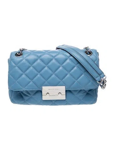 Pre-owned Michael Kors Quilted Shoulder Bag In Blue