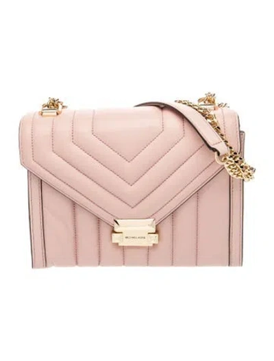Pre-owned Michael Kors Quilted Shoulder Bag In Pink