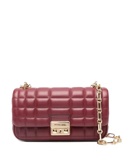 Michael Kors Quilted Shoulder Bag In Red