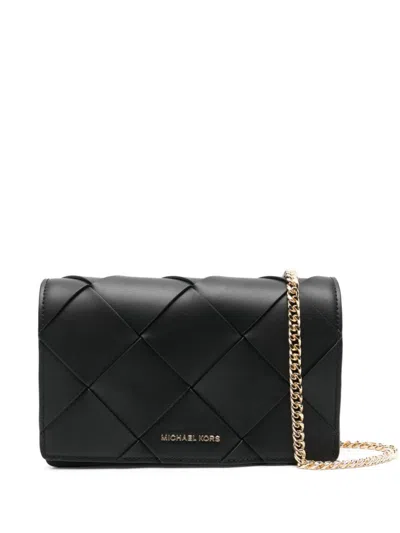 Michael Kors Quilted Shoulder Bag With Chain Strap And Polished Finish
