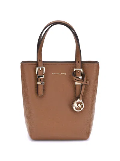 Michael Kors Quinn Card Holder In Brown