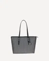 Michael Kors Quinn Large Mk2000 Logo Jacquard Tote Bag In Black