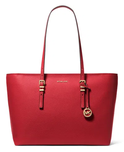 MICHAEL KORS QUINN LARGE PEBBLED LEATHER TOTE