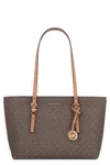 Michael Kors Quinn Media Tote Bag In Brown