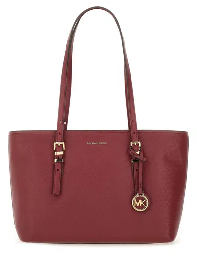 Michael Kors "quinn" Tote Bag In Red