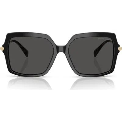 Michael Kors Quogue 57mm Square Sunglasses In Red