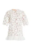 Michael Kors Raffia Hand Embroidered Tunic Top In White