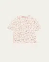Michael Kors Raffia Hand Embroidery Tunic In Optic Whit