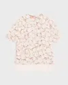 Michael Kors Raffia Hand Embroidery Tunic In Optic Whit