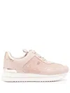 Michael Kors Raina Logo-jacquard Platform Sneakers In 粉色