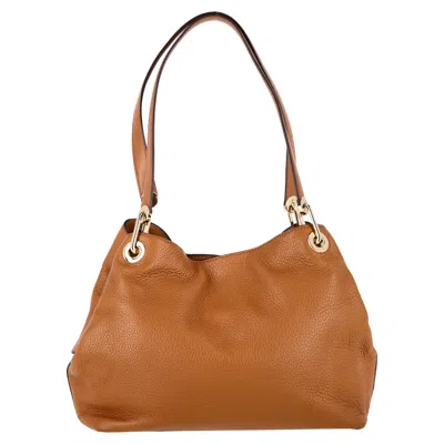 Michael Kors Raven Large Shoulder Bag In Brown Leather