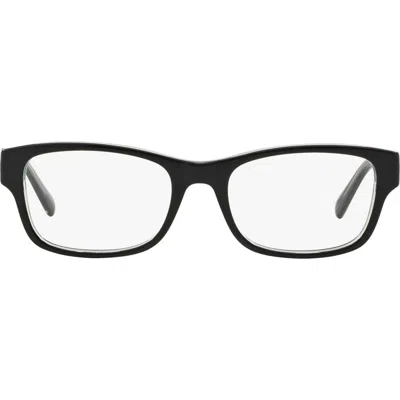 Michael Kors Ravenna 53mm Square Optical Glasses In Black