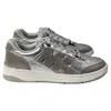 Michael Kors Rebel Sneaker In Silver Leather