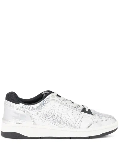 Michael Kors Rebel Sneakers In Silver