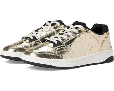Michael Kors Rebel Sneakers Women's Us 8.5 Pale Gold Lifestyle Shoes Zogg42