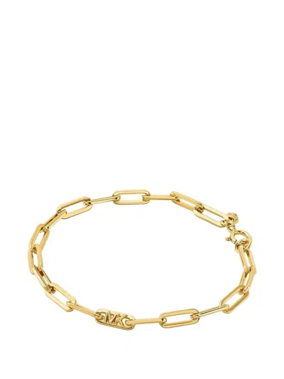 Michael Kors Rectangle-chain Bracelet In Pink
