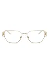 Michael Kors Rectangle-frame Glasses In Gold