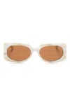 Michael Kors Rectangle-frame Sunglasses In Neutrals