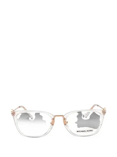 Michael Kors Rectangle-frame Glasses In White