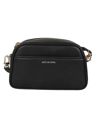 Michael Kors Rectangular Black Hammered Leather Shoulder Bag