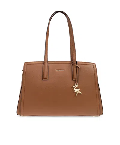 Michael Kors Rectangular Shoulder Bag In Brown