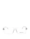 Michael Kors Rectangular-frame Glasses In Metallic