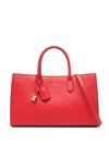 Michael Kors Red Calf Leather Shopping Bag