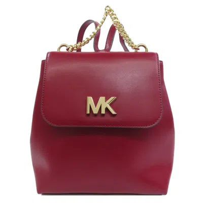 Pre-owned Michael Kors Red Color Leather Backpack ()