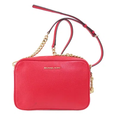 Pre-owned Michael Kors Red Color Leather Shoulder Bag ()