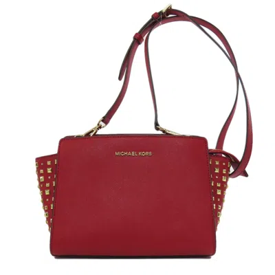 Pre-owned Michael Kors Red Color Leather Tote Bag ()