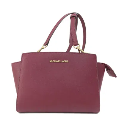 Pre-owned Michael Kors Red Color Pvc Shoulder Bag ()