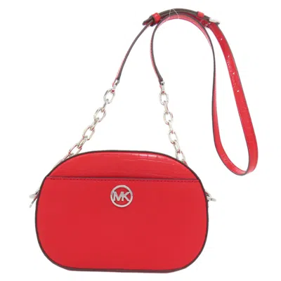 Pre-owned Michael Kors Red Color Pvc Shoulder Bag ()