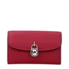 Michael Kors Red Leather Wallets In Red